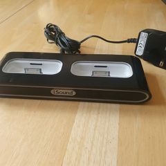 Dual Docking Charger Cradle Station Holder for iPhone & iPod