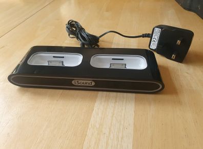 Dual Docking Charger Cradle Station Holder for iPhone & iPod