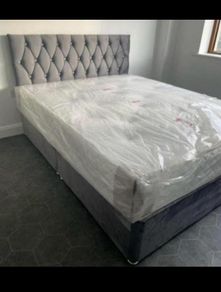 Brand New Stylish single Divan Beds.. Multiple Options Of Headboards. Tufted Memory Foam Mattresses Available. Drawers Storage Available