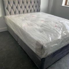 Brand New Stylish single Divan Beds.. Multiple Options Of Headboards. Tufted Memory Foam Mattresses Available. Drawers Storage Available