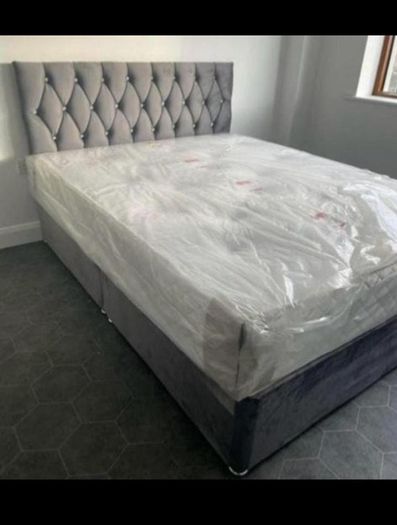 New Stylish Double 4ft, 4ft6, King 5ft And 6ft Superking Sizes Divan Beds Instock. Drawers And Optional Tufted Mattresses Available. Free Delivery