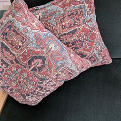6 cushion covers kukoon distressed red
