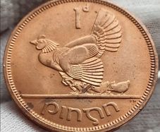 Ireland 1968 | One Penny | Irish 1d | Irish Penny | KM.11 | UNC