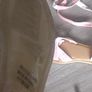 Pink plush look gladiator style sandals size UK 2 new Image 3