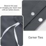 Oxford Homeware Double Duvet Set Charcoal Brushed Microfiber 4 Piece with Fitted Sheet - Brand New Image 4