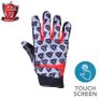 R-Tech Leopard Black/Red Touring Gloves - Touch Screen Textile (S, M, L, XL, 2XL, 3XL) Image 6