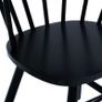 Dining Chairs 2 pcs Black Solid Rubber Wood Image 5