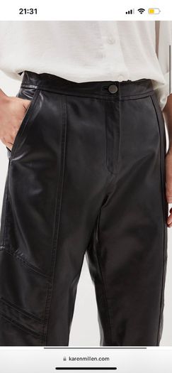 Women leather trousers leggings  karen millen 100% leather
