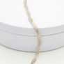 Italian Braided Herringbone Silver Bracelet Image 6