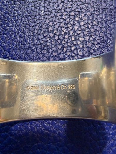 Tiffany & Co Wide Cuff Sterling Silver Bracelet Bangle 2001