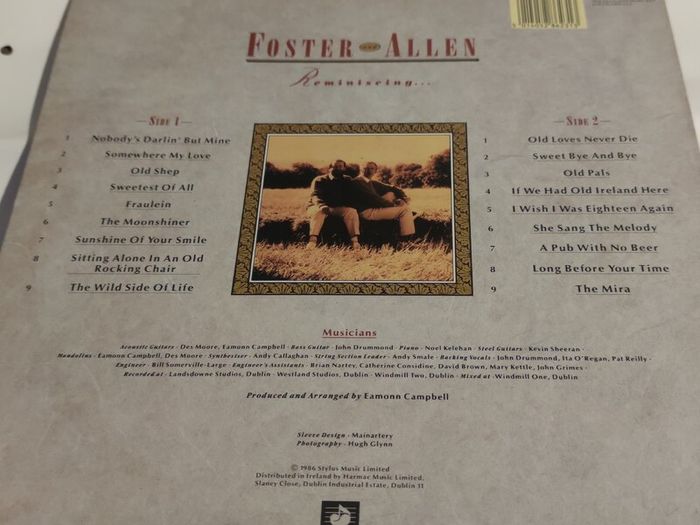 Foster and Allen Reminiscing Autographed 12" Vinyl