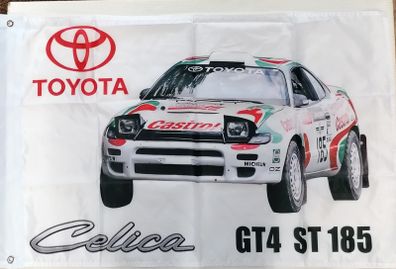 Toyota Celica GT4 ST 185 Rally Car flag.
