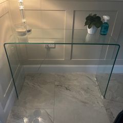 Amalfi Style 12mm Bent Glass Console Table
