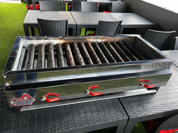 Commercial Kebab Grill 100 cm Stainless Steel.