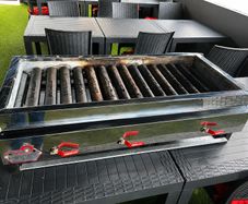 Commercial Kebab Grill 100 cm Stainless Steel.