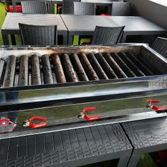 Commercial Kebab Grill 100 cm Stainless Steel.