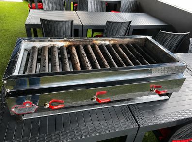 Commercial Kebab Grill 100 cm Stainless Steel.