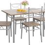 Dining Table Kitchen Table with 4 Chairs Image 5