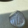 Vintage Stuart Crystal Dime Paperweight & Cavan Crystal Fan shaped clock Image 8