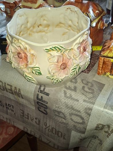 Old Large Ceramic Indoor Planter Jardiniere or Cachepot, Postage Available or Collection
