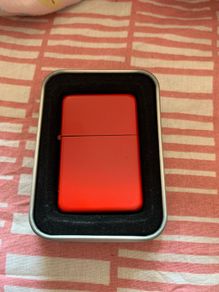 Boxed Red zippo style lighter