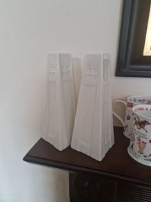 Belleek candleholders