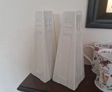 Belleek candleholders