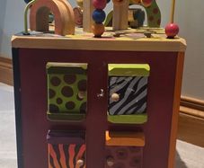 Battat Zany Zoo Wooden Activity Cube