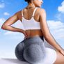 Seamless Ombre High-Waist Sports Shorts Image 8