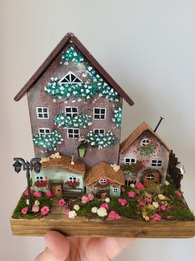 handcrafted wooden houses!