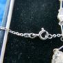 Vintage Sterling Silver 925 Multiple Cubic Zirconia Gems Necklace 5,6g length -18" Image 7