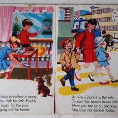 Vintage children's book 'Tick Tock All Around the Clock'