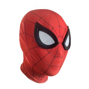 Superhero Mask Miles Spiderman Mask Peter Parker Halloween Cosplay Costume Mask Spandex Fabric Material Kids Children