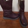 Burgundy Boots Size 5 Image 3