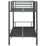 Bunk Bed Black Metal 90x200 cm Image 6