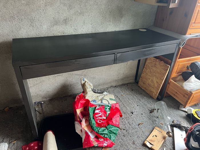 ikea black desk