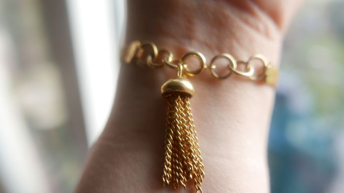 Vintage Gold Tone ANNA Bracelet 17cm