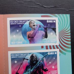 Irish Singers and Songwriters at Glastonbury.2021.4 x N.Stamp booklet.MNH.