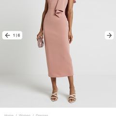 one shoulder river island dress