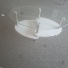 glass reception table