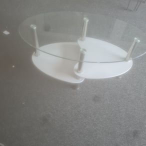 glass reception table
