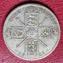 1921 United Kingdom  1 Florin - George V  2nd issue Silver coin Image 2