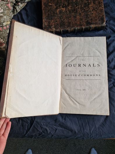1711 Journals of Parliament Book. Huge Folio Size.