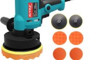 5inch Electric Car Polisher 800W Buffer Polishing Machine Sander Pads Kit, 6 Variable Speed, 12Pcs Accessories