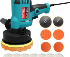 5inch Electric Car Polisher 800W Buffer Polishing Machine Sander Pads Kit, 6 Variable Speed, 12Pcs Accessories