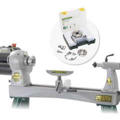Record Power Wood Turning Lathe & Accessories