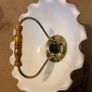 Pendant Lamp with FloralMotif Shade 1970s Image 6
