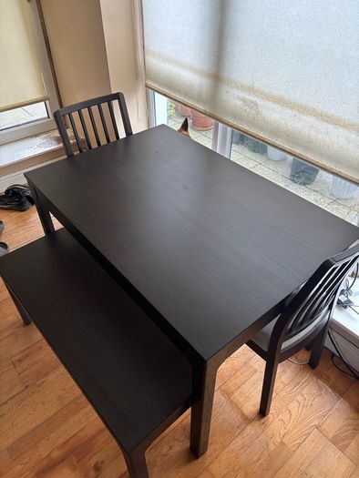 Ikea Dining Table, Chair & Bench Set