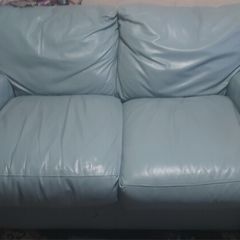 2 seater leather couch