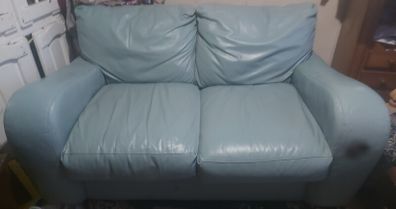2 seater leather couch